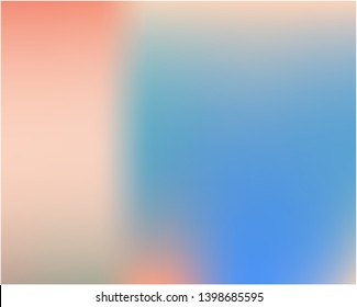 Gradient mesh painted in different colors. Interesting splash and spreading spot. Vector illustration concept. Gradient mesh with smooth color transitions.