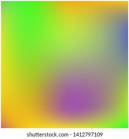 Gradient mesh painted in different colors. Vector illustration presentation. Great splash and spreading spot. Green gradient mesh with smooth color transitions.