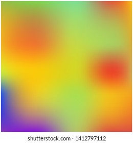 Gradient mesh painted in different colors. Nice splash and spreading spot. Vector illustration shape. Orange gradient mesh with smooth color transitions.