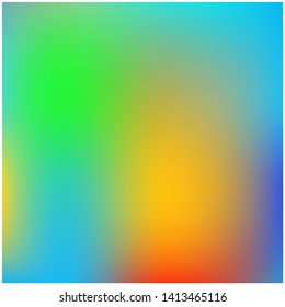 Gradient mesh painted in different colors. Great splash and spreading spot. Vector illustration show. Blue gradient mesh with smooth color transitions.