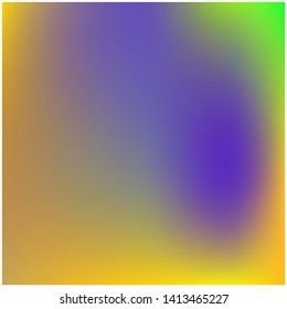 Gradient mesh painted in different colors. Interesting splash and spreading spot. Vector illustration show. Violet gradient mesh with smooth color transitions.