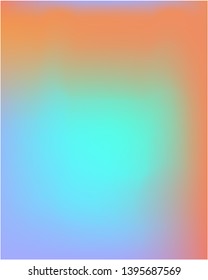 Gradient mesh painted in gradient mesh. Strange splash and spreading spot. Vector illustration layout. Orange gradient mesh with smooth color transitions.