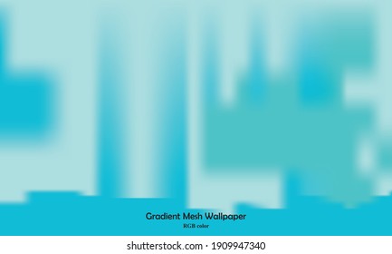 Gradient Mesh Wallpaper, vector background, illustrator wallpaper, website, sea color