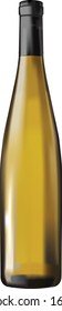 Gradient Mesh Wine Bottle Illustration