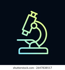 Gradient Microscope Scientific Exploration Icon. Icon symbol illustration