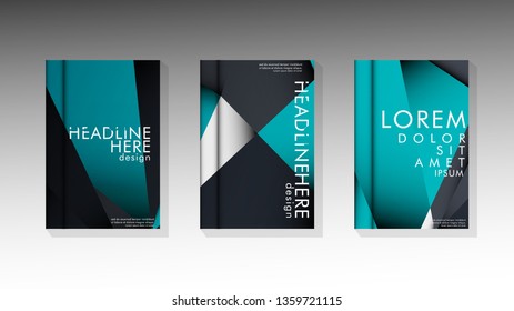 Gradient minimal geometric pattern. background design of the triangle cover