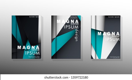 Gradient minimal geometric pattern. background design of the triangle cover