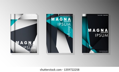 Gradient minimal geometric pattern. background design of the triangle cover