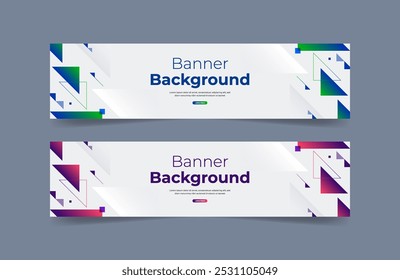 Fundo minimalista de gradiente para modelo de banner