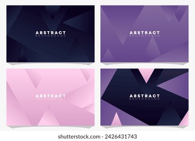 Gradient minimalist background set collection