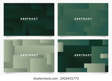 Colección de conjunto de fondo minimalista degradado