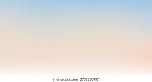 Mish gradiente com fundo céu Dreamscape suave azul a pêssego Fade com fundo calmo.