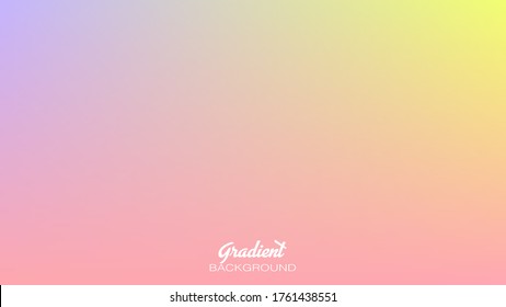 Gradient mix of soft pink, yellow and purple colour background