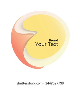 Gradient modern abstract banner.Template for the design of a  flyer, logo or presentation and Vector.