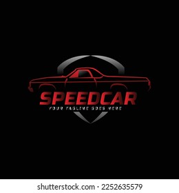 Gradient modern automotive logo template concept