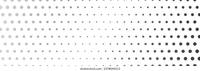 Gradient Modern Backdrop. Fade Vintage Texture. Monochrome Pattern. The halftone texture is monochrome.