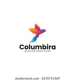 Gradiente moderno Dove Design do logotipo