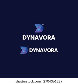 Gradient Modern Dynamic Emblem Logo Design