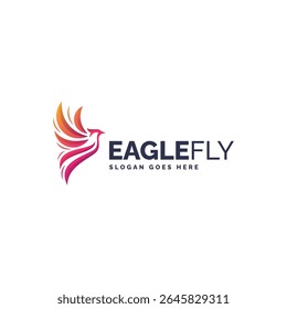 Gradient Modern Eagle Logo Design