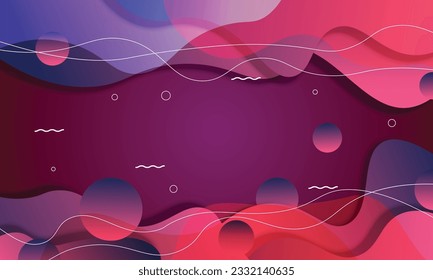 Gradient modern fluid elements background.