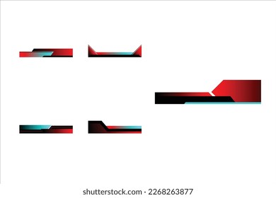Gradient Modern Footer Design Vector