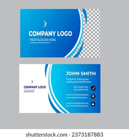 Gradient modern professional business card