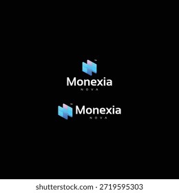Design de logotipo de símbolo moderno de gradação