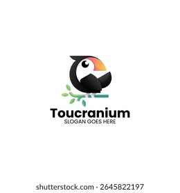 Gradiente moderno Toucan Logo Design