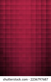 Gradient mosaic square background pattern. Trend color of the year 2023 viva magenta and black. Design texture elements for banners, covers, posters, backdrops, walls. Vector illustration.