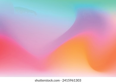 Gradient multicolor abstract vector. Gradient blur abstract color. Modern horizontal design for background illustration