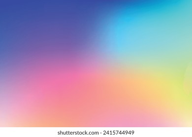 Gradient multicolor abstract vector. Gradient mesh blur background illustration. Modern horizontal design for background illustration