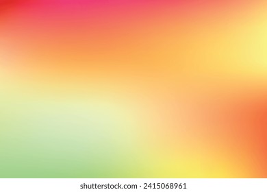 Gradient multicolor abstract vector. Orange green gradient blur. Modern horizontal design for background illustration