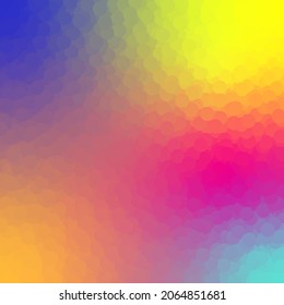 Gradient multicolor background with mosaic texture. Vector illustration