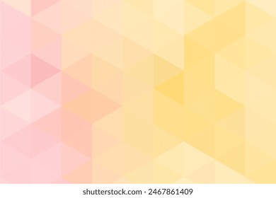 Gradient multicolor pastel background on triangle pattern. Geometric abstract soft tone pixel background. Shabby pixel.