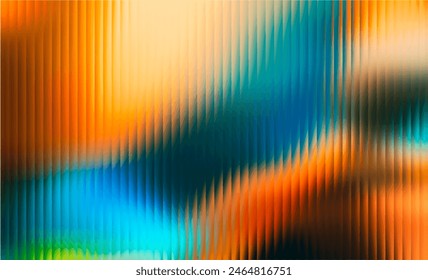 Gradient Multicolored. Vector Glass grainy Blurred neon in pastel colors. For covers, wallpapers, branding and other projects. Multicolored glass texture for banner, wallpaper, template, print.