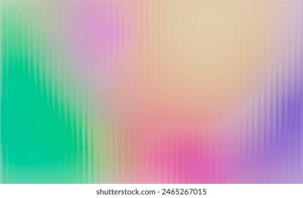 Gradient Multicolored. Vector Glass grainy Blurred neon in pastel colors. For covers, wallpapers, branding and other projects. Multicolored glass texture for banner, wallpaper, template, print.