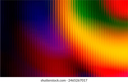 Gradient Multicolored. Vector Glass grainy Blurred neon in pastel colors. For covers, wallpapers, branding and other projects. Multicolored glass texture for banner, wallpaper, template, print.