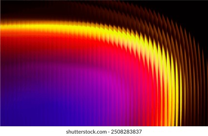 Gradient Multicolored. Vector Glass grainy Blurred neon in pastel colors. For covers, wallpapers, branding and other projects. Multicolored glass texture for banner, wallpaper, template, print.