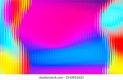 Gradient Multicolored. Vector Glass grainy Blurred neon in pastel colors. For covers, wallpapers, branding and other projects. Multicolored glass texture for banner, wallpaper, template, print.