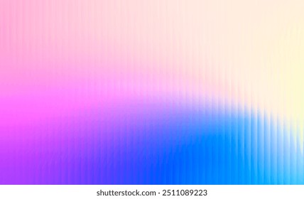 Gradient Multicolored. Vector Glass grainy Blurred neon in pastel colors. For covers, wallpapers, branding and other projects. Multicolored glass texture for banner, wallpaper, template, print.