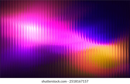 Gradient Multicolored. Vector Glass grainy Blurred neon in pastel colors. For covers, wallpapers, branding and other projects. Multicolored glass texture for banner, wallpaper, template, print.
