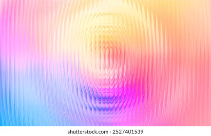 Gradient Multicolored. Vector Glass grainy Blurred neon in pastel colors. For covers, wallpapers, branding and other projects. Multicolored glass texture for banner, wallpaper, template, print.