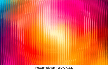 Gradient Multicolored. Vector Glass grainy Blurred neon in pastel colors. For covers, wallpapers, branding and other projects. Multicolored glass texture for banner, wallpaper, template, print.