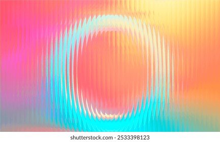 Gradient Multicolored. Vector Glass grainy Blurred neon in pastel colors. For covers, wallpapers, branding and other projects. Multicolored glass texture for banner, wallpaper, template, print.