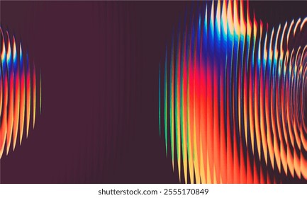 Gradient Multicolored. Vector Glass grainy Blurred neon in pastel colors. For covers, wallpapers, branding and other projects. Multicolored glass texture for banner, wallpaper, template, print.