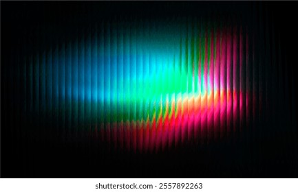 Gradient Multicolored. Vector Glass grainy Blurred neon in pastel colors. For covers, wallpapers, branding and other projects. Multicolored glass texture for banner, wallpaper, template, print.