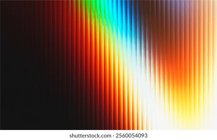 Gradient Multicolored. Vector Glass grainy Blurred neon in pastel colors. For covers, wallpapers, branding and other projects. Multicolored glass texture for banner, wallpaper, template, print.