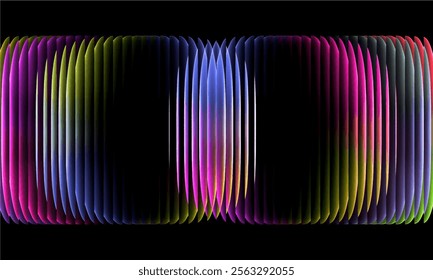 Gradient Multicolored. Vector Glass grainy Blurred neon in pastel colors. For covers, wallpapers, branding and other projects. Multicolored glass texture for banner, wallpaper, template, print.