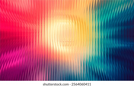 Gradient Multicolored. Vector Glass grainy Blurred neon in pastel colors. For covers, wallpapers, branding and other projects. Multicolored glass texture for banner, wallpaper, template, print.