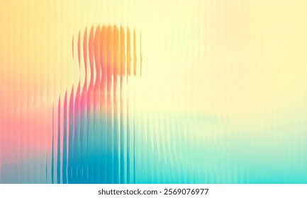 Gradient Multicolored. Vector Glass grainy Blurred neon in pastel colors. For covers, wallpapers, branding and other projects. Multicolored glass texture for banner, wallpaper, template, print.